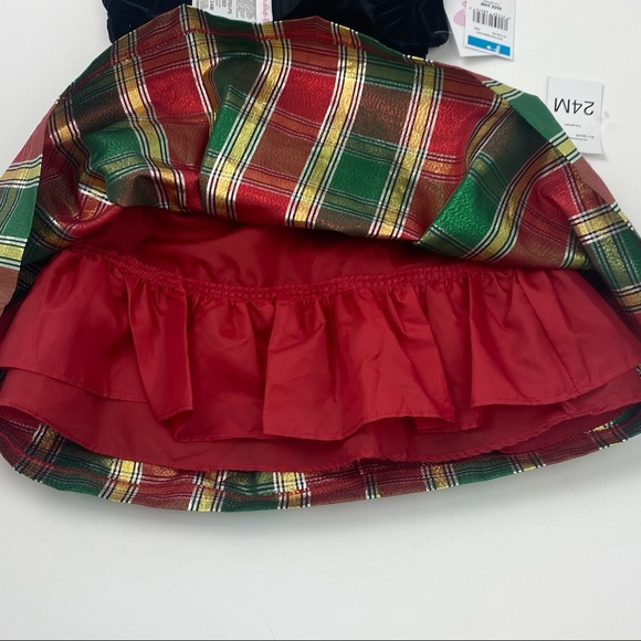 Bonnie Jean Baby Girls Holiday Dress Size 24M New - Picture 6 of 12